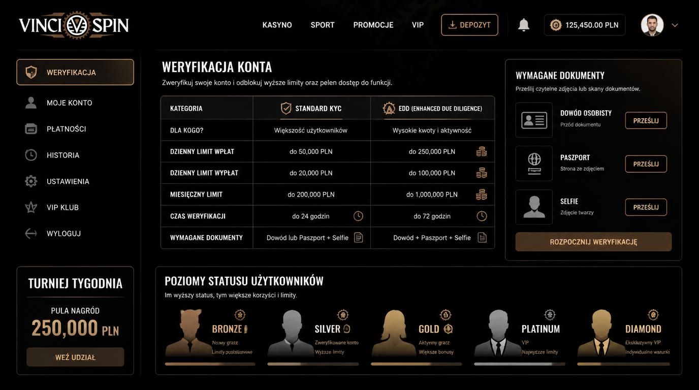 porównanie standard KYC i EDD, dokumenty i status użytkownika